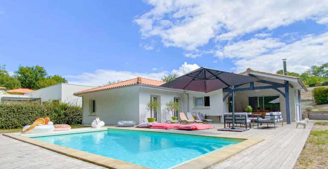 Villa Birdie 4* standing  piscine chauffée -proche lac
